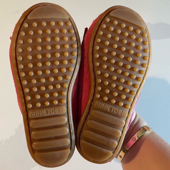 Minnetonka Kiltie Mocassin Sz 8 Hot Pink - Picture 5 of 6